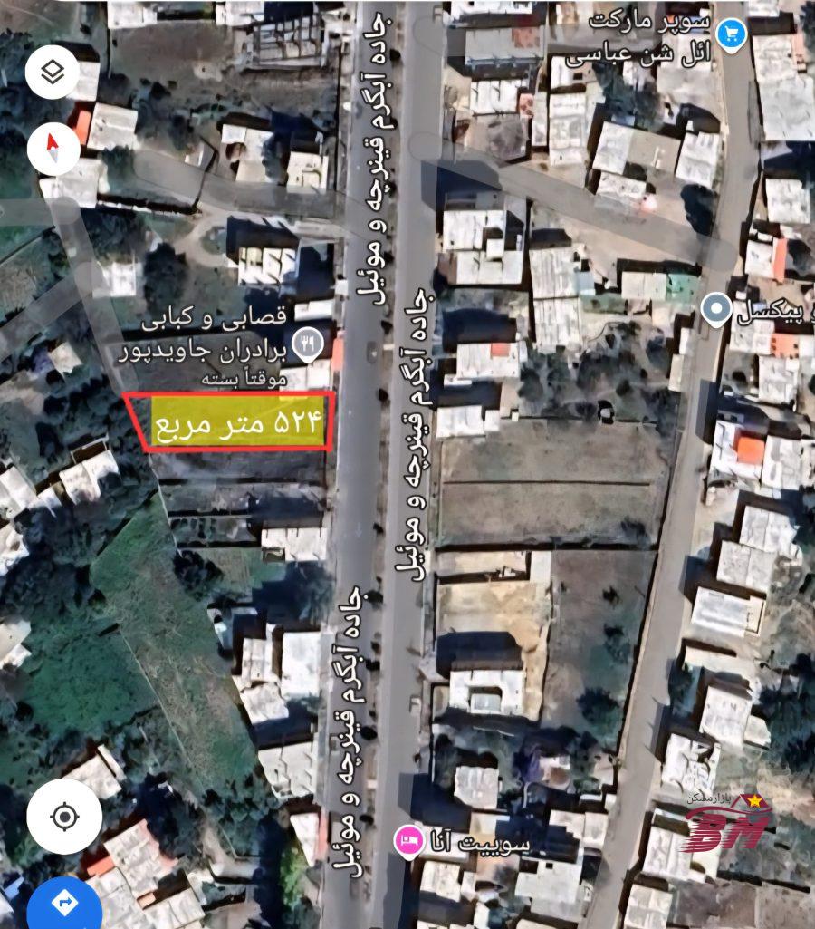 زمین 524 متری مشگین شهر بر جاده گردشگری